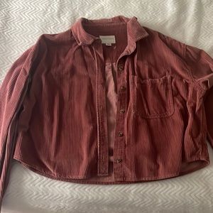 Cropped corduroy jacket, lightweight, worn once